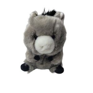 Aurora Rolly Pets DONKEY Gray Plush Soft  Toys 6"